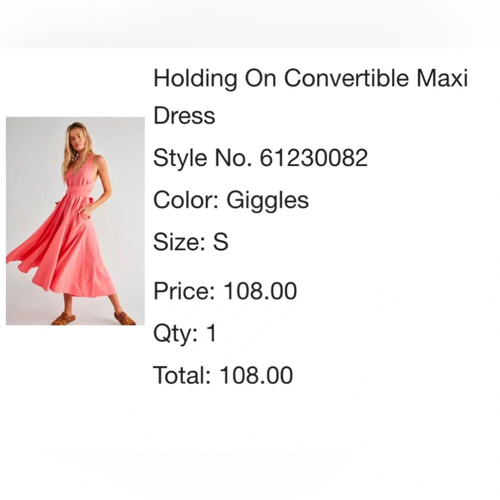 FREE PEOPLE Convertible Maxi Dress